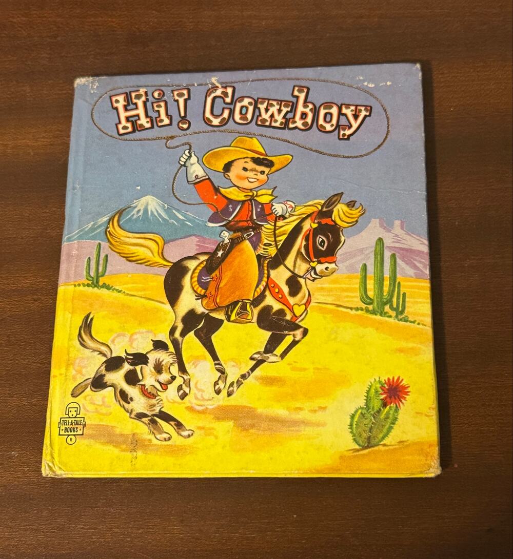HI COWBOY ~ Whitman Tell-A-Tale BookBen Williams 1950